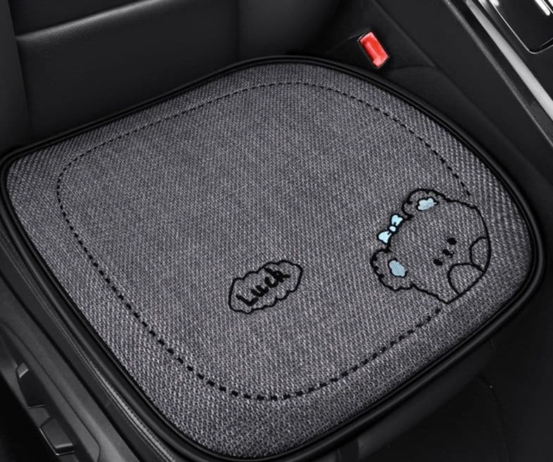 車シートカバー 運転席 可愛い動物イラスト付き前席クッション