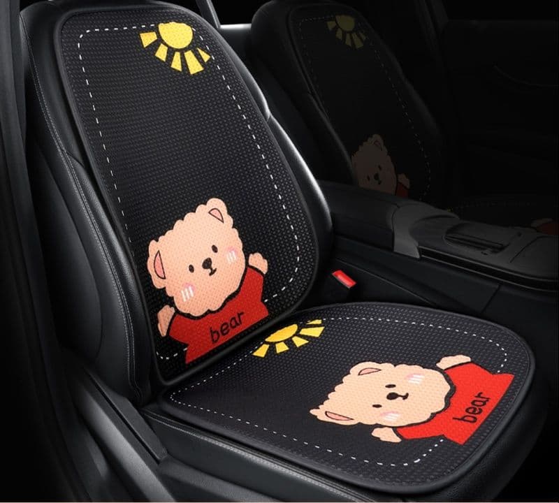 車シートカバー 後部座席 かわいい動物柄 後部座席シートカバー
