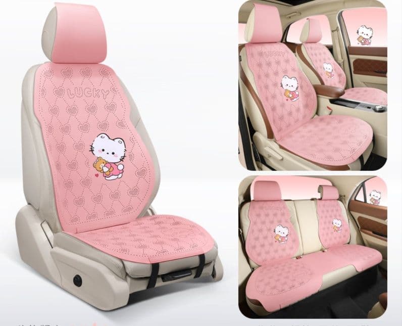 車シートカバー 運転席 かわいい猫柄