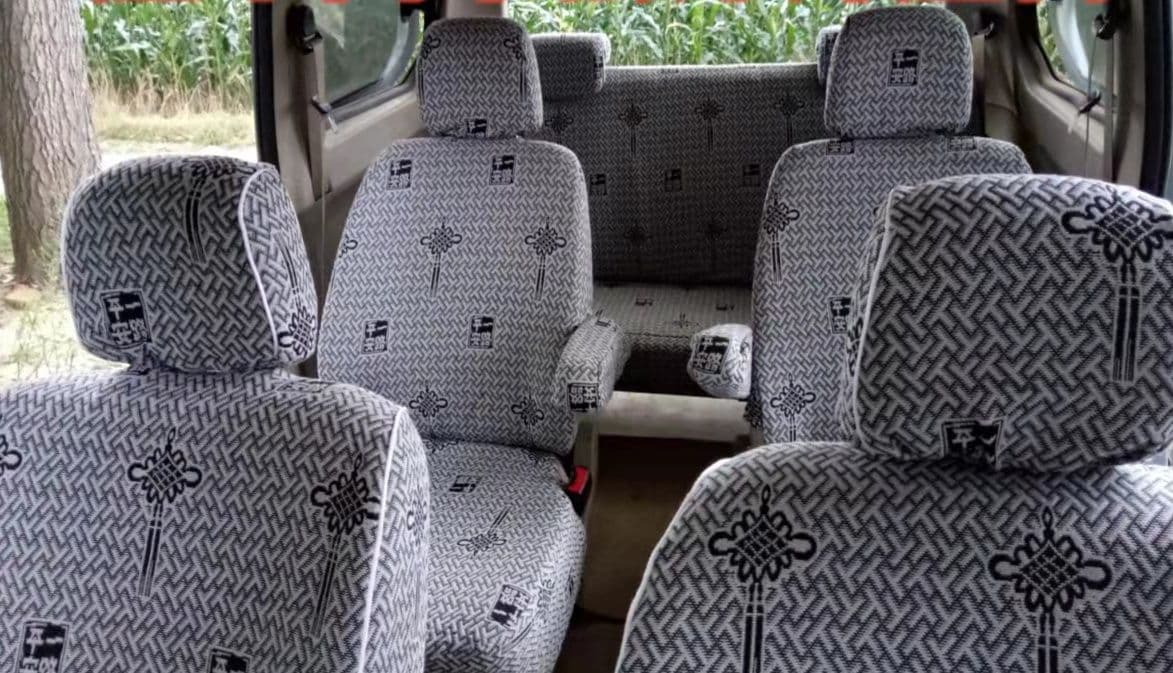 車シートカバー 運転席 東洋風模様前席シート