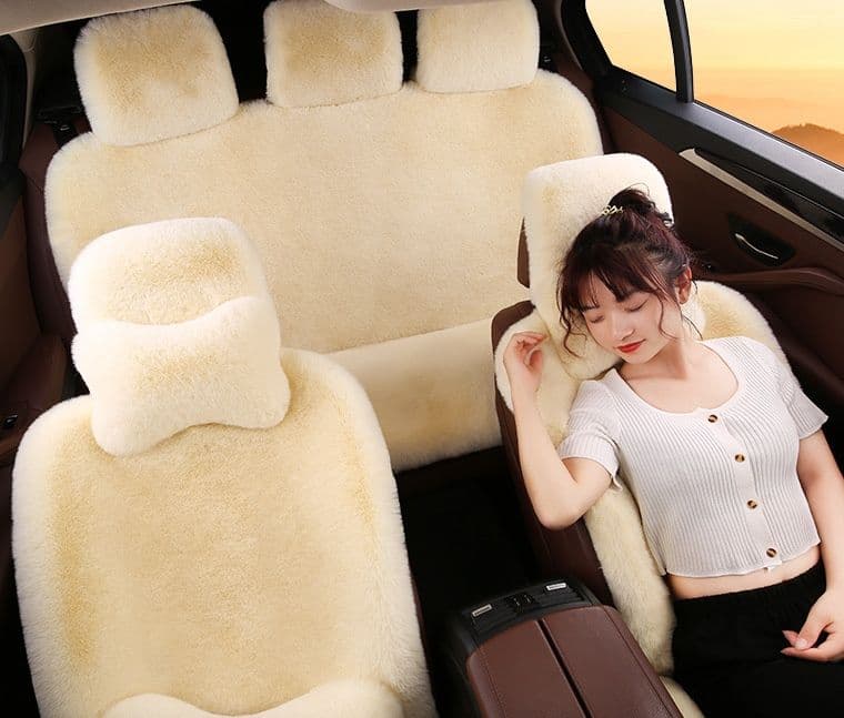 車シートカバー 運転席 ふわふわもこもこ高級シート