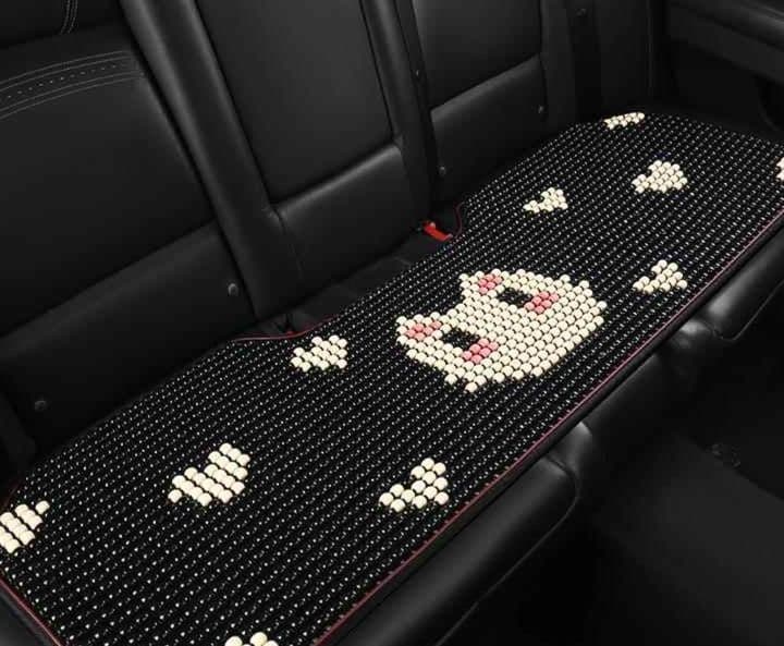 車シートカバー 可愛い動物柄ビーズ後部座席シート