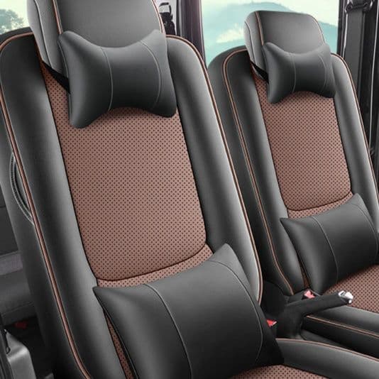 車シートカバー 高級感パンチングレザー後部座席シート