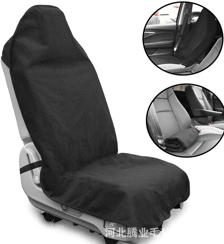 車シートカバー ふわふわ起毛素材の前席専用シートカバー