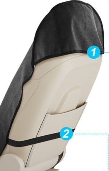 車シートカバー ふわふわ起毛素材の前席専用シートカバー