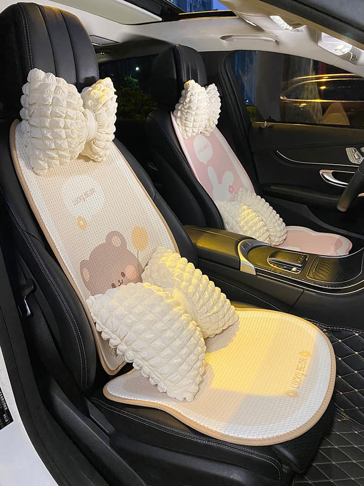 車シートカバー 後部座席 かわいい動物モチーフ車用シートカバー
