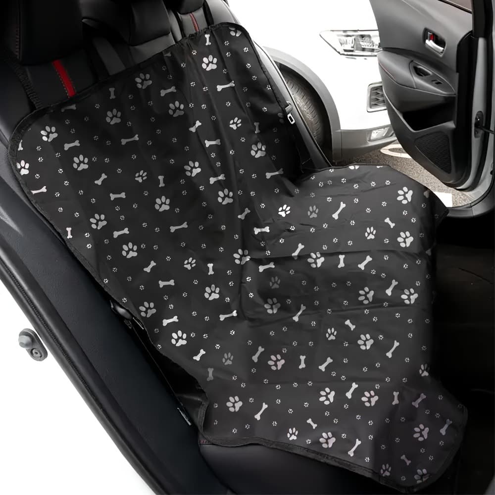 車シートカバー 防水 ペット用足跡模様車シート保護カバー