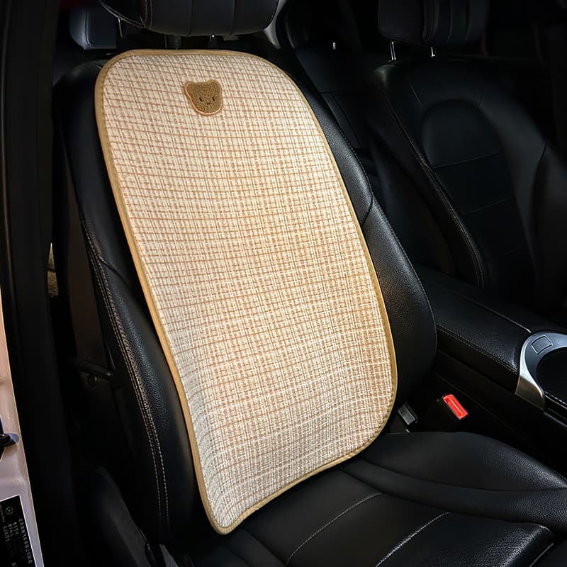 車シートカバー 後部座席 くまモチーフ 四季通用シートカバー