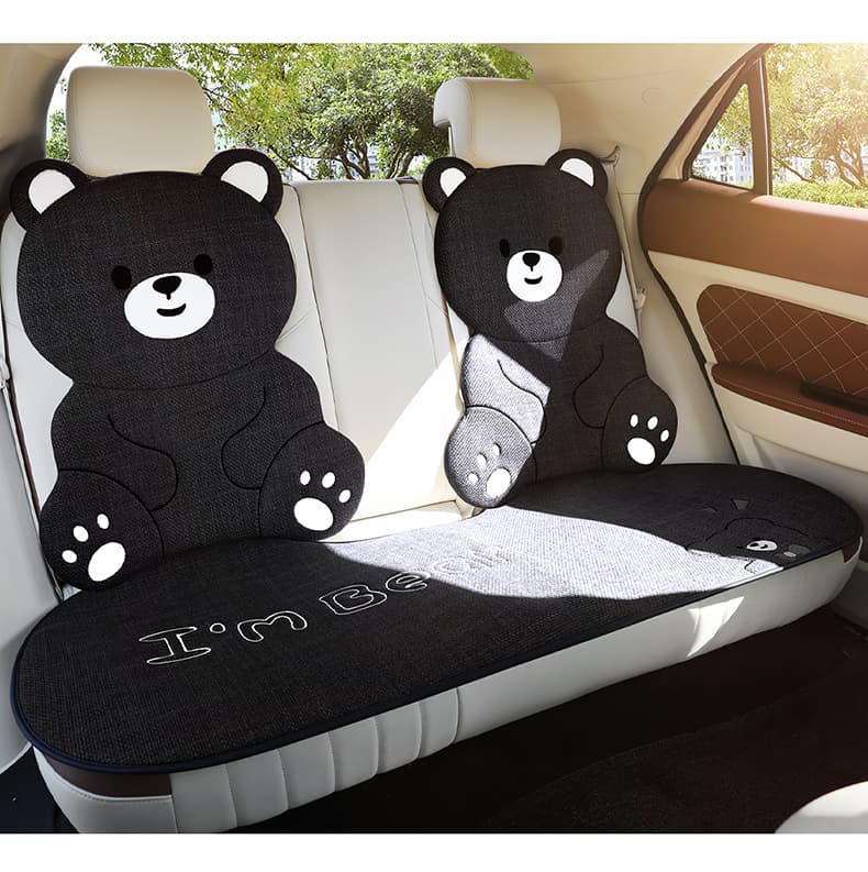 車シートカバー 後部座席 くまさん型車シートカバー 後部座席用
