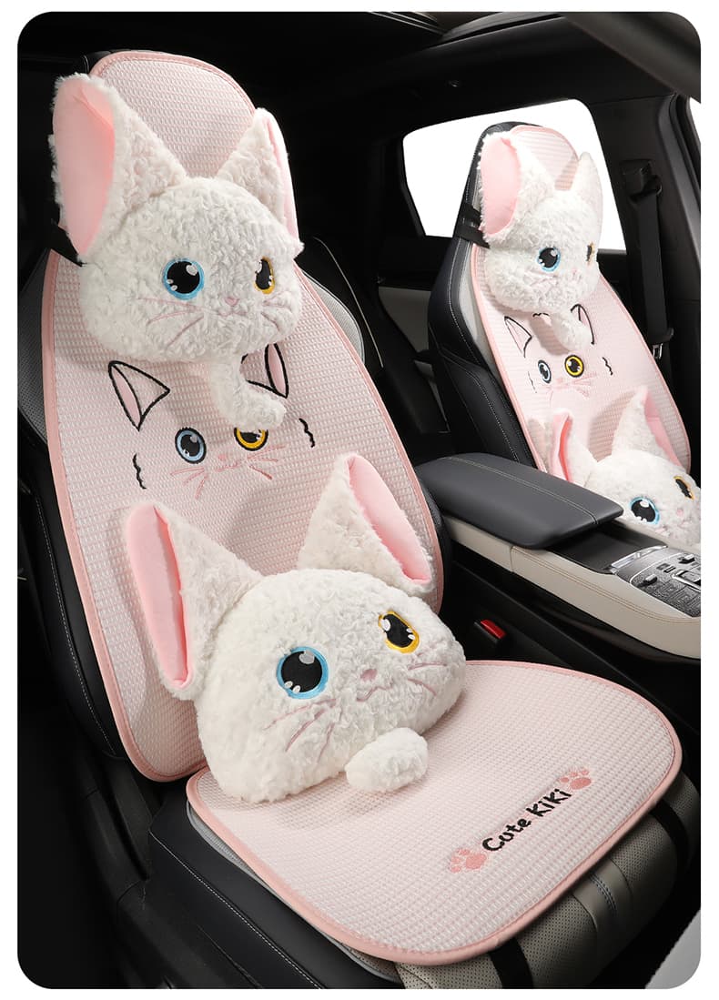 車シートカバー 運転席 異色双瞳の猫ちゃん