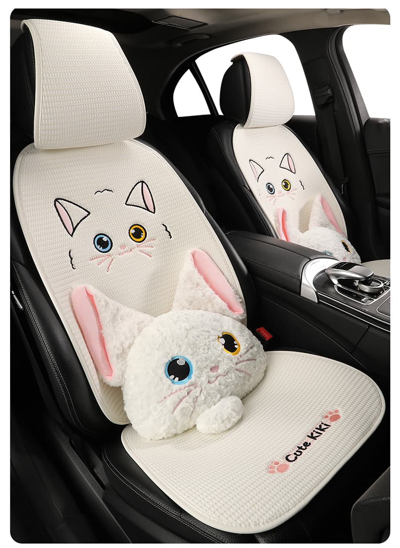 車シートカバー 運転席 異色双瞳の猫ちゃん
