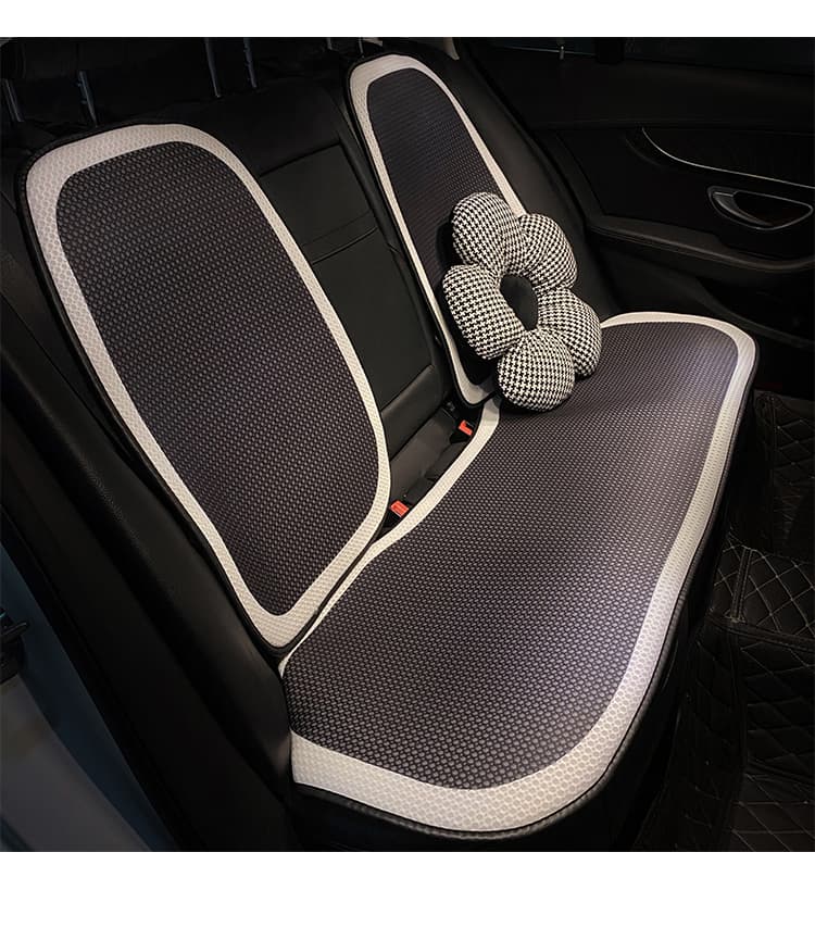 車シートカバー 後部座席 花型 後部座席クッションカバーセット
