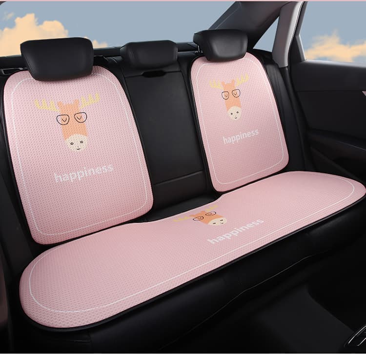 車シートカバー 後部座席 四季適用 かわいい動物柄 後部座席カバー