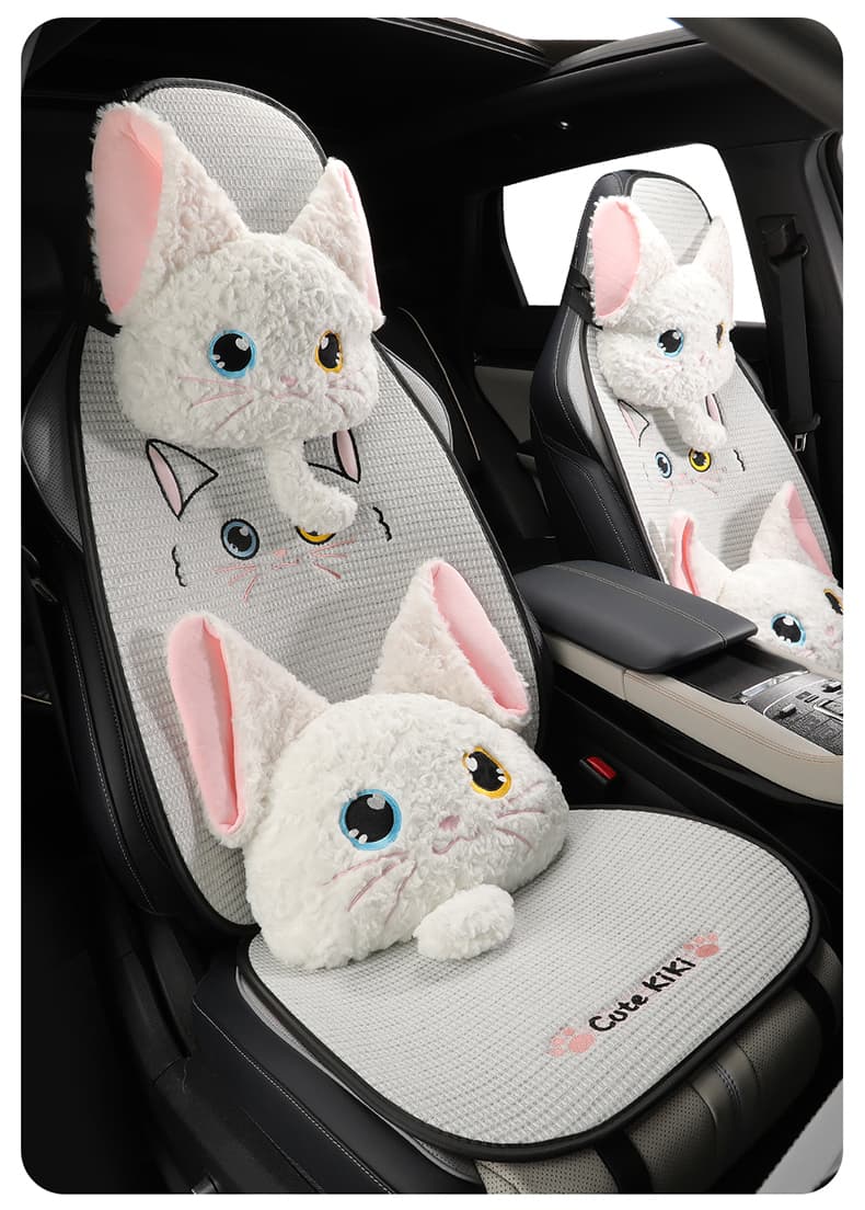 車シートカバー 運転席 異色双瞳の猫ちゃん