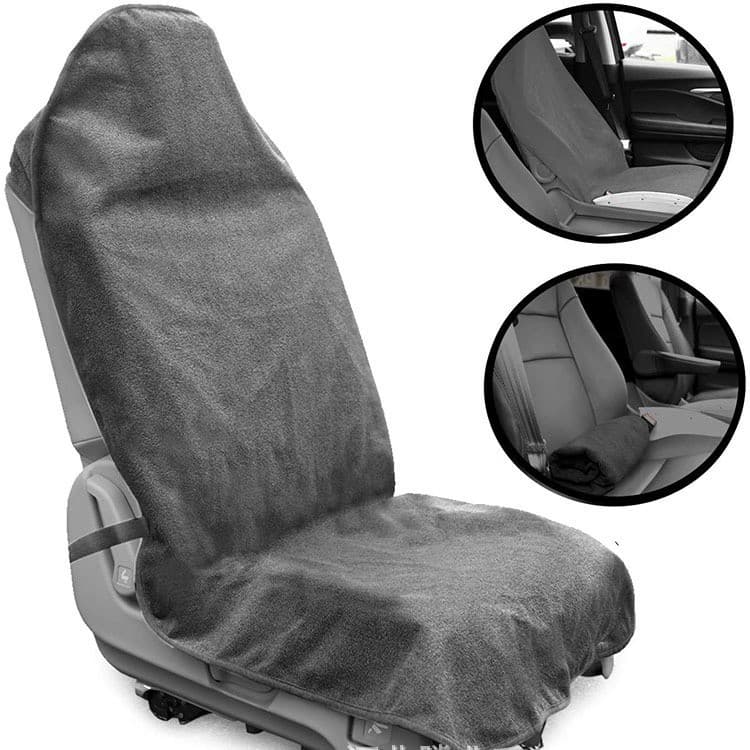 車シートカバー ふわふわ起毛素材の前席専用シートカバー