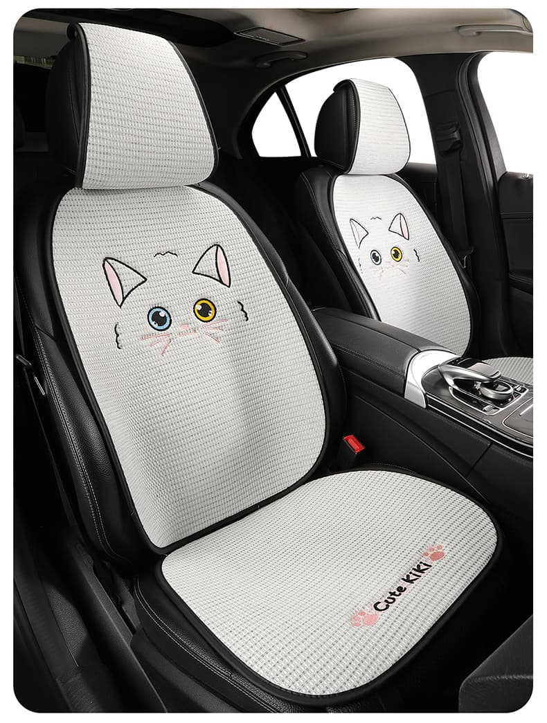 車シートカバー 運転席 異色双瞳の猫ちゃん